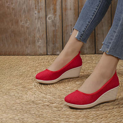 Eveloria Damen Keilschuhe Lässig