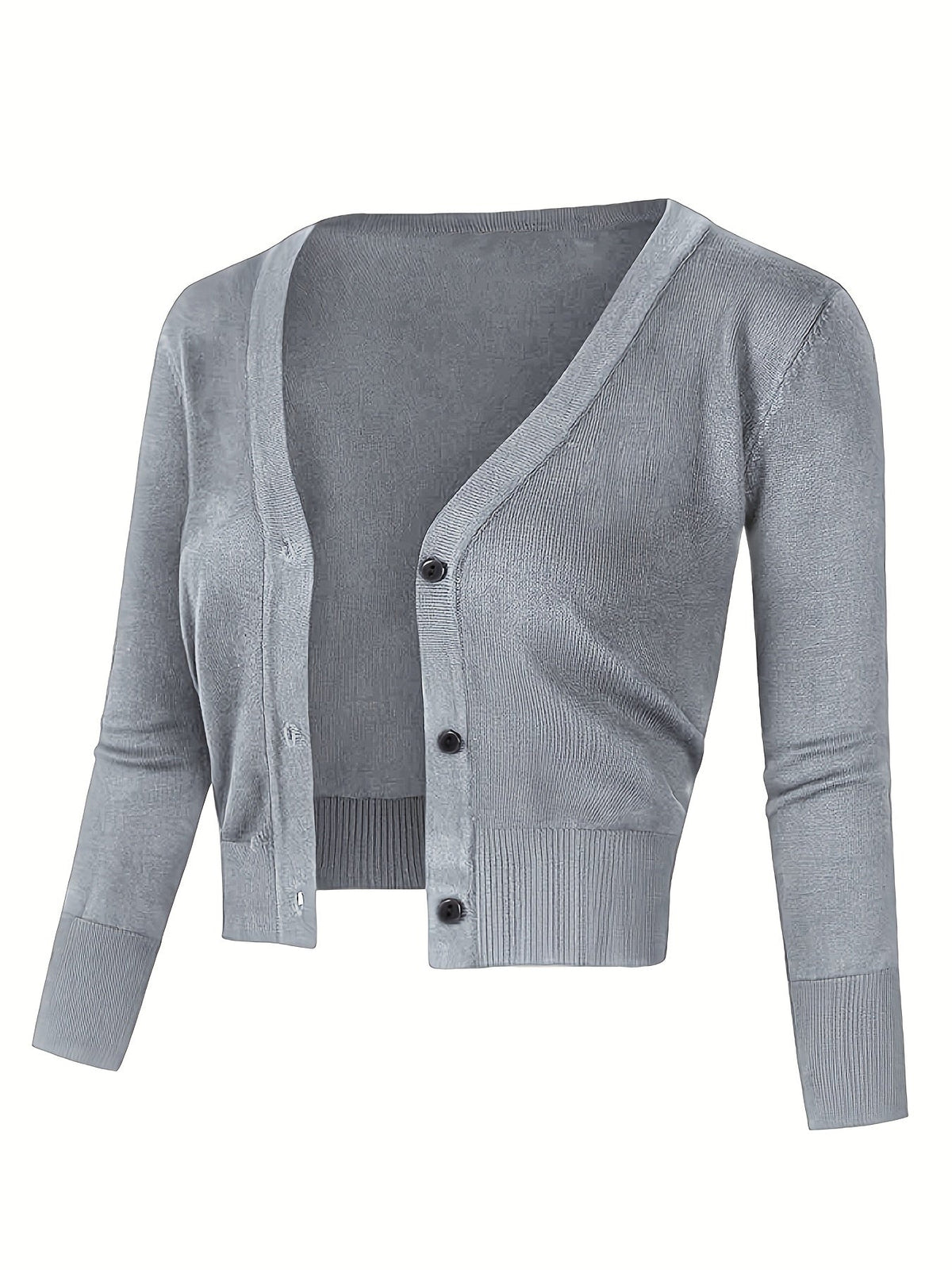 Eveloria Damen Bolerojacke Knopfverschluss