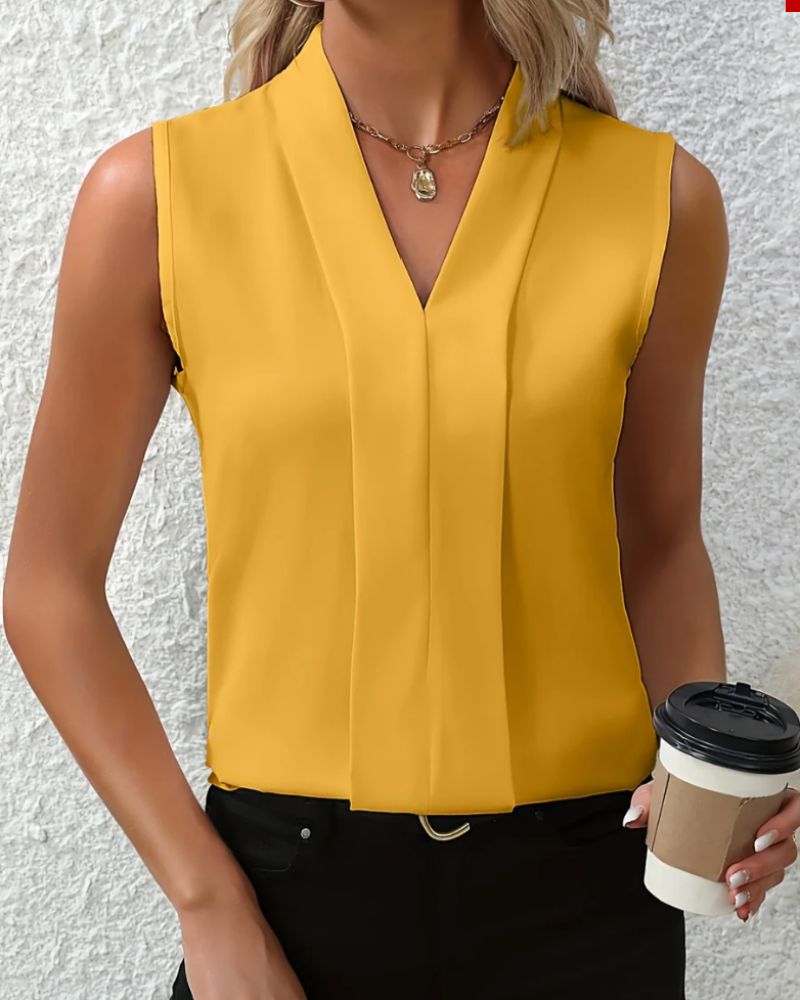 Eveloria Damen Ärmelloses Tanktop V-Ausschnitt Sommer