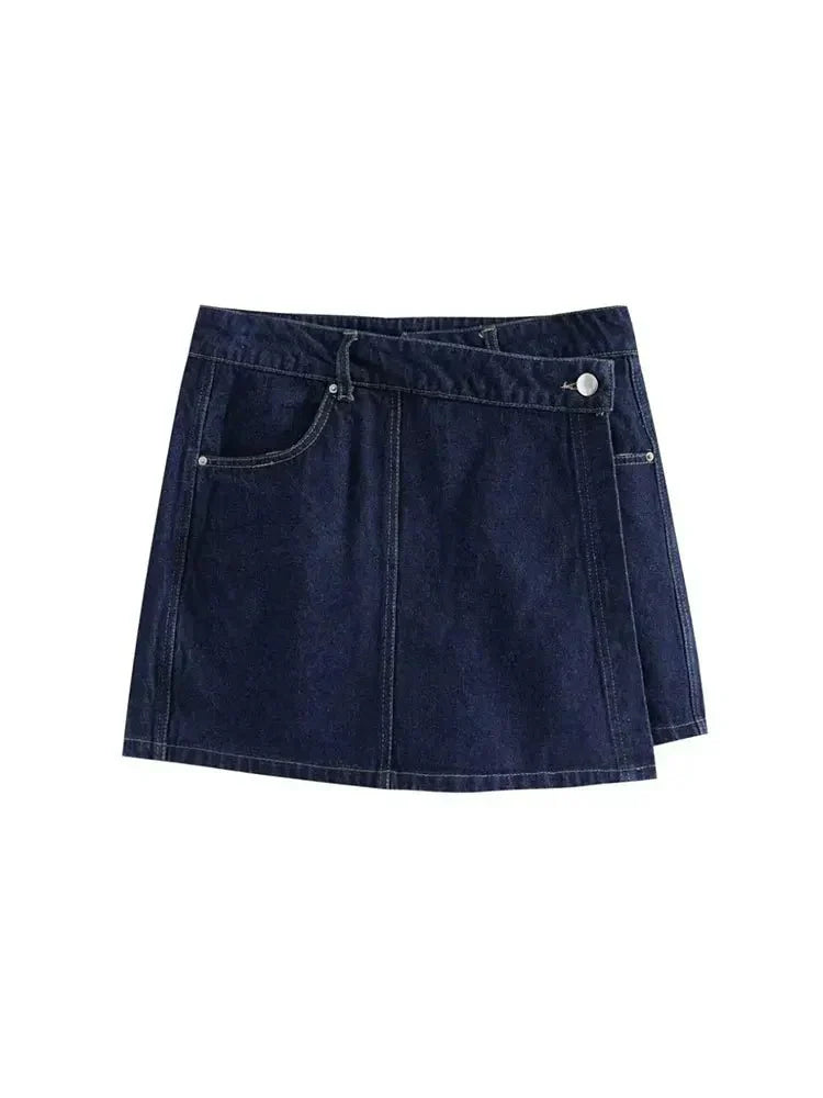Damen Denim Zweiteiler Kurzärmelige Jacke
