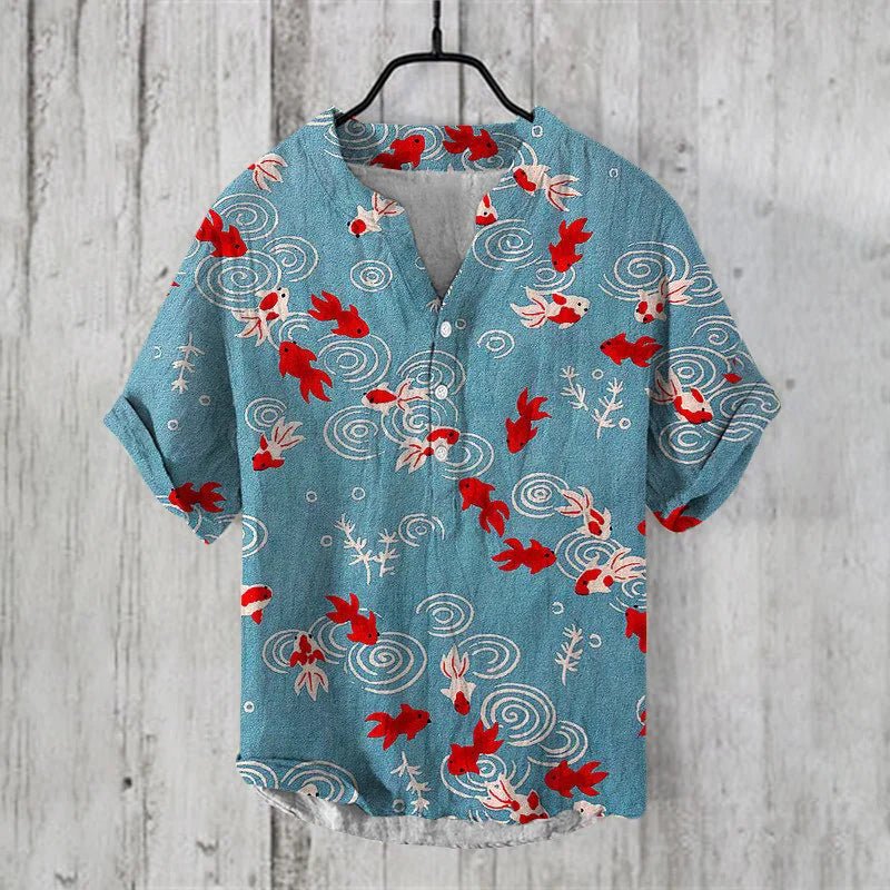 Eveloria Damen Seidenhemd Künstlerisch - Eveloria
