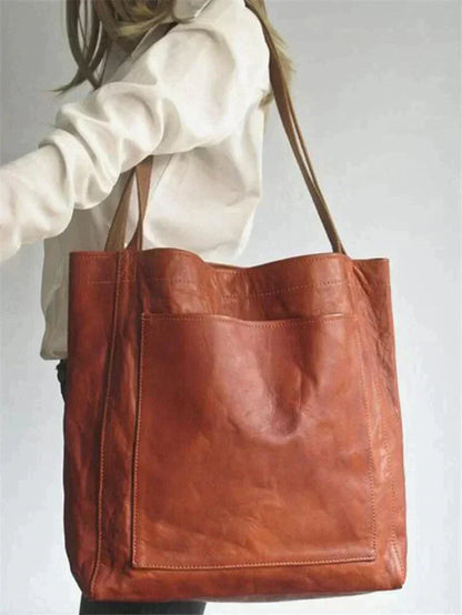 Damen Schultertasche mit Außentasche
