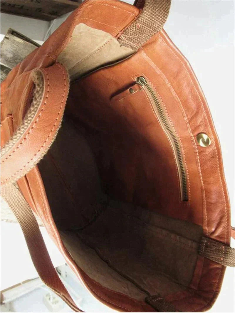 Damen Schultertasche mit Außentasche