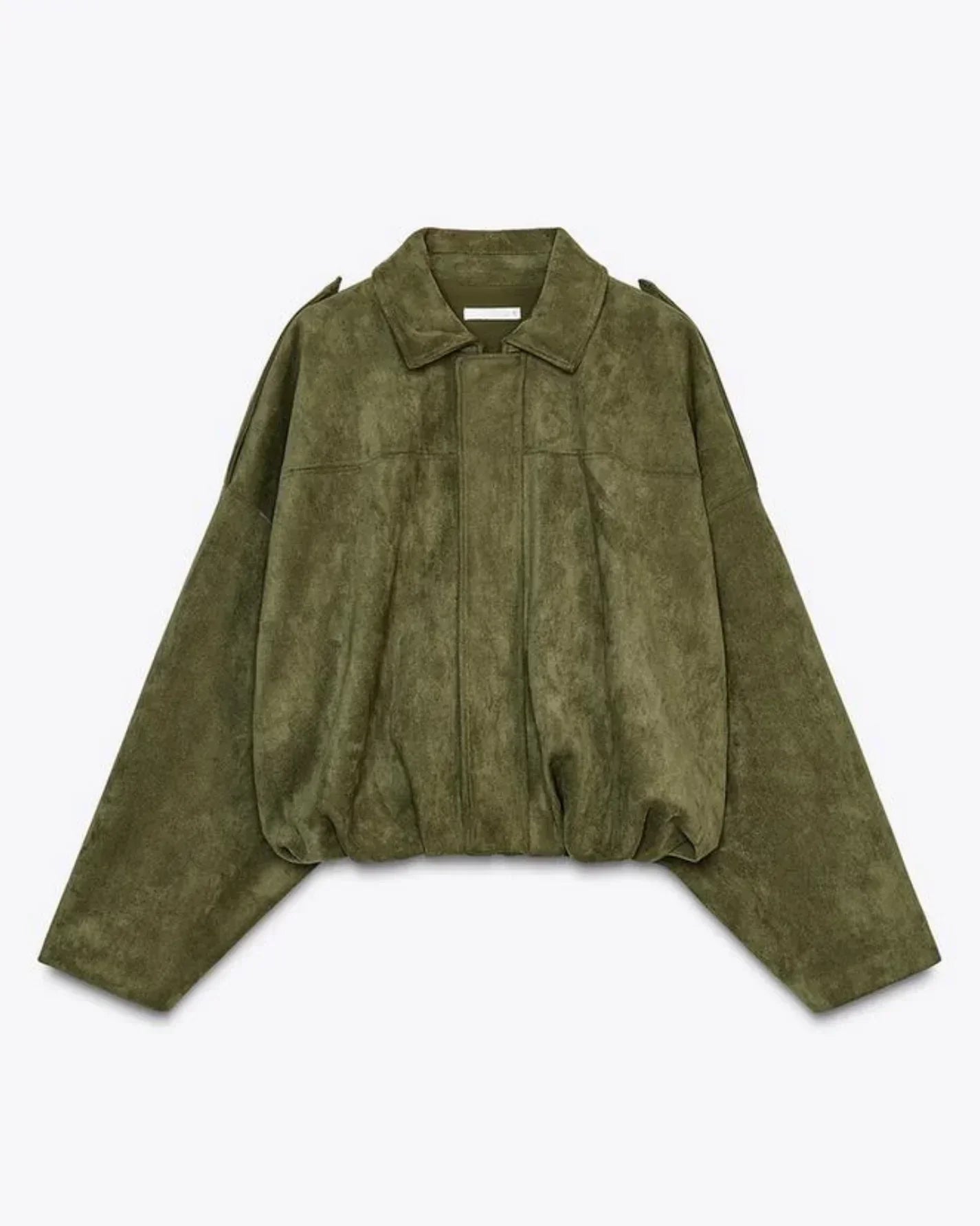 Damen Veloursjacke Oversized Komfortbeige - Eveloria