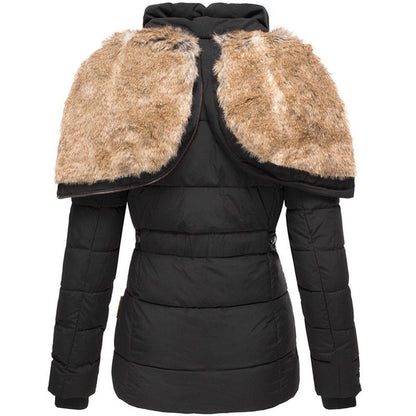 Damen Warme Langjacke Fleece Winterjacke