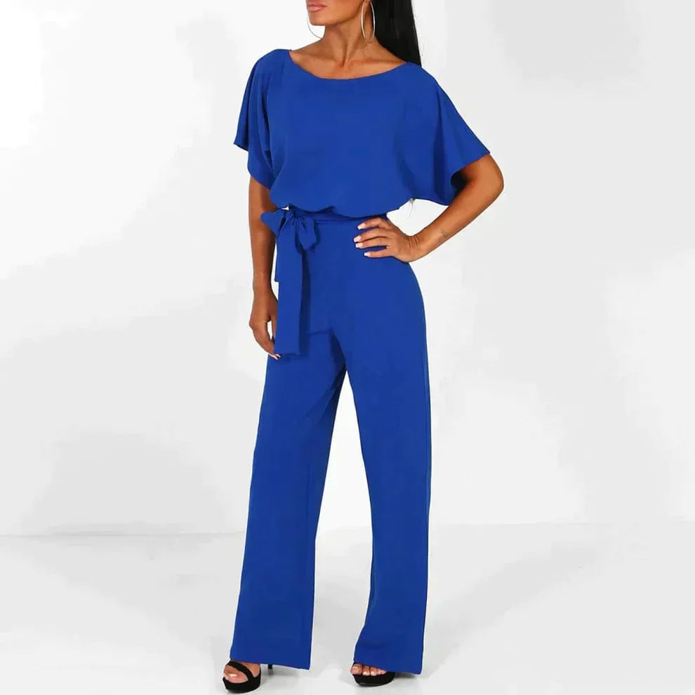 Damen Stylischer Overall Unifarben Eveloria