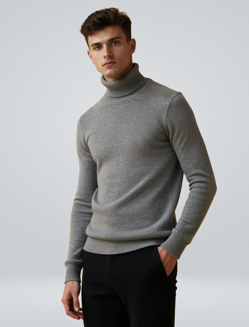 Alwin Herren Rollkragenpullover Warm - Norvielle