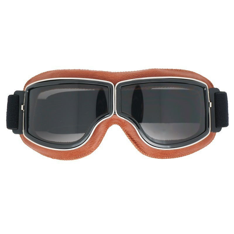 Herren Motorradbrille Polarisiert Vintage-Design