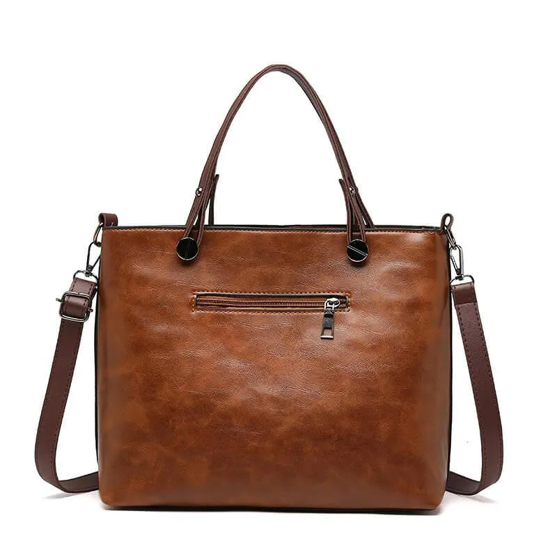 Eveloria Damen Schultertasche Klassisch Leder