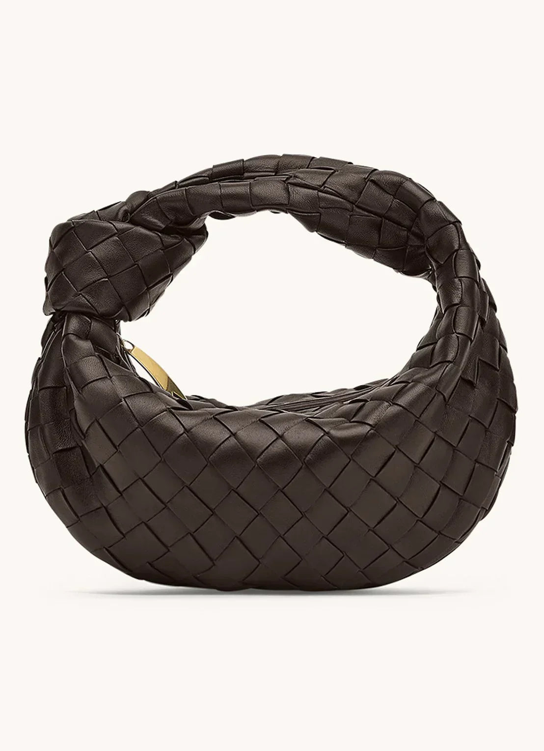 Damen Mini Hobo Handtasche Leder Lässig Braun