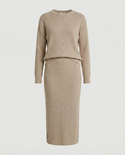 Damen Strickset Pullover und Rock