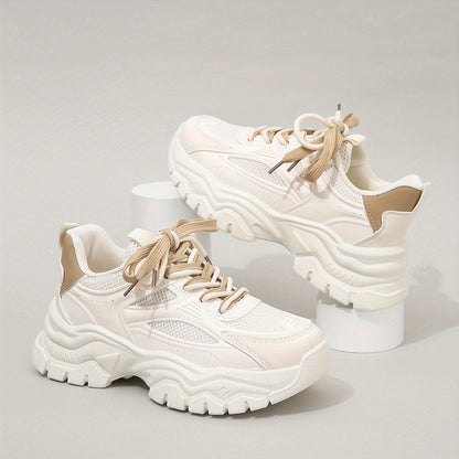Eveloria Damen Plateau Sneaker Moderner Look