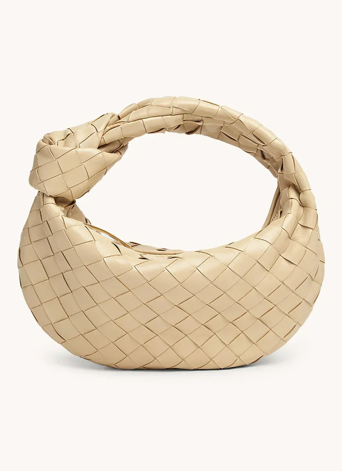 Damen Mini Hobo Handtasche Leder Lässig Braun