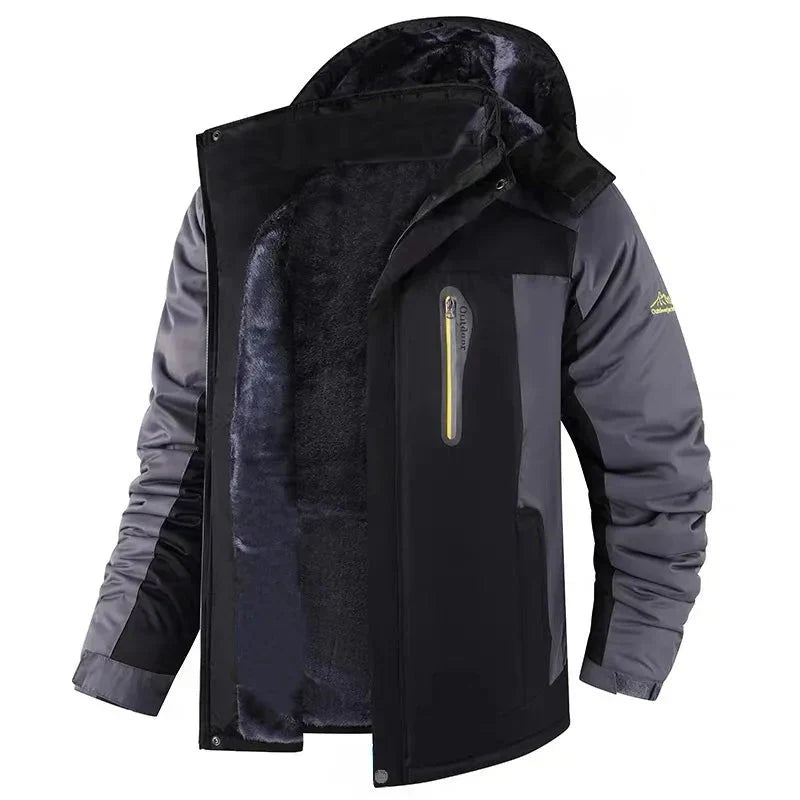 Herren Outdoorjacke Gefüttert Wind- und Wasserabweisend