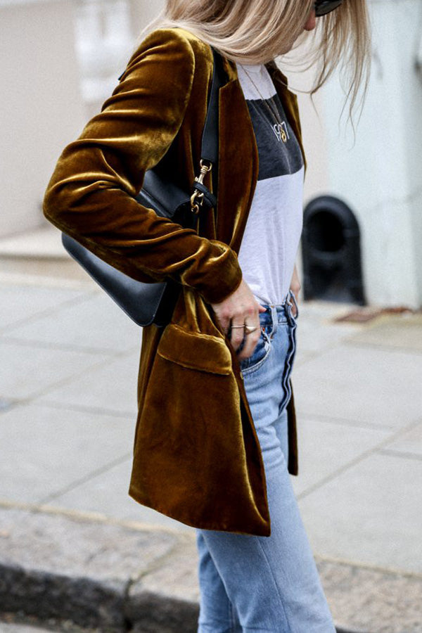 Damen Business Blazer Langärmlig