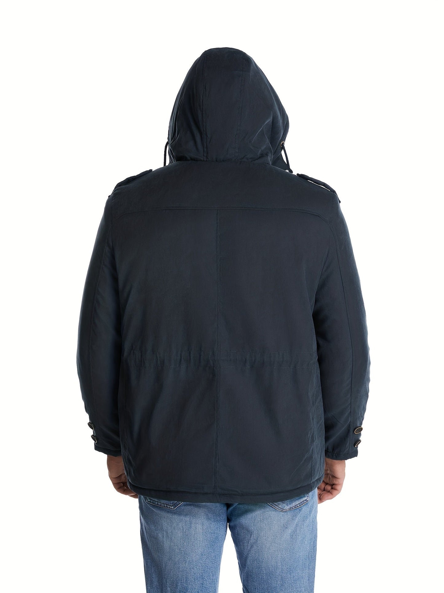 Herren Winterjacke mit Kapuze Warm Isoliert