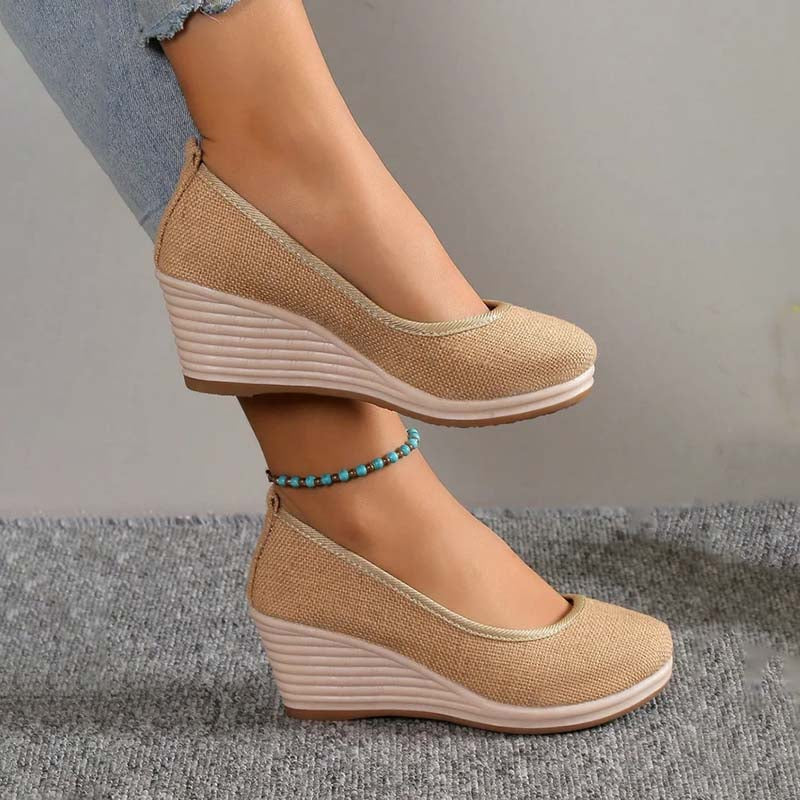 Eveloria Damen Keilschuhe Lässig