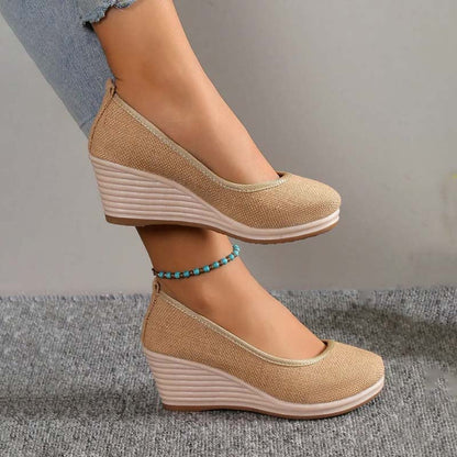 Eveloria Damen Keilschuhe Lässig