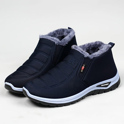 Wystan Herren Winterschuhe Mittelhoher Schnitt Elastik Warmfutter