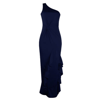 Eveloria Damen Swing-Kleid Geteiltem Rüschensaum