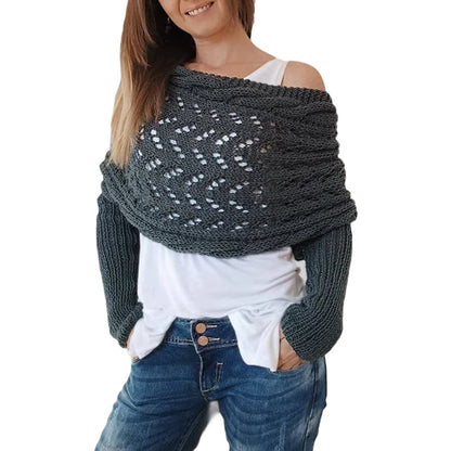 Eveloria Damen Chicwrap Weich und Bequem