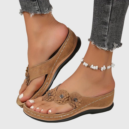 Damen Slip-On Sandalen Lässig Bequem