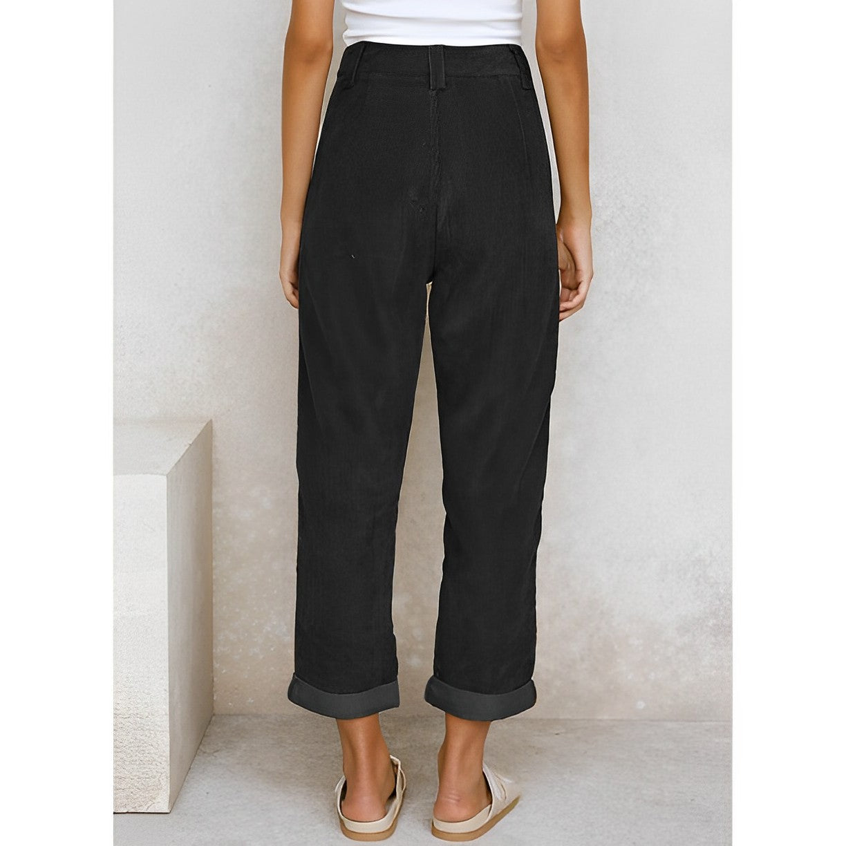 Eveloria Damen Cordhose Gerade