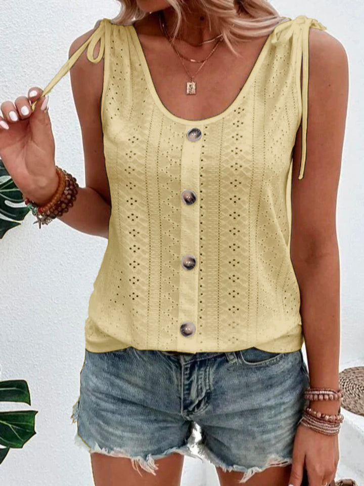 Eveloria Damen Tanktop Ärmellos Sommer Leicht