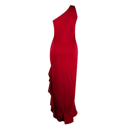 Eveloria Damen Swing-Kleid Geteiltem Rüschensaum