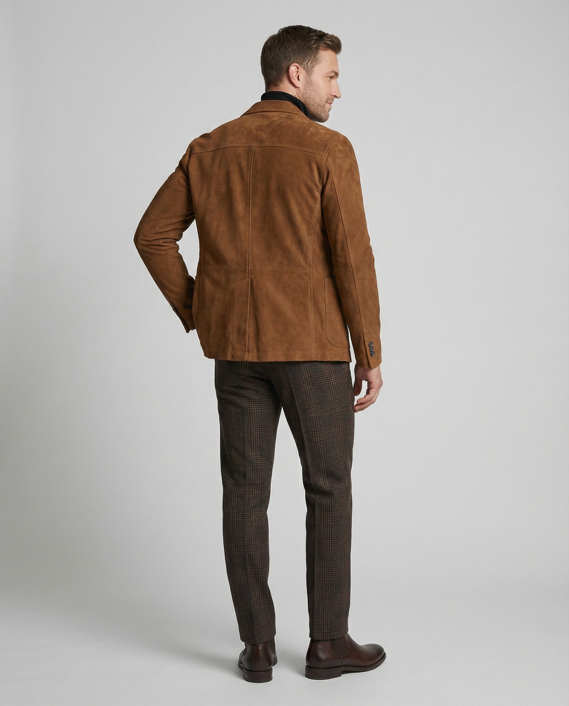 Herren Wildleder Blazer - Eveloria