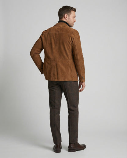 Herren Wildleder Blazer - Eveloria