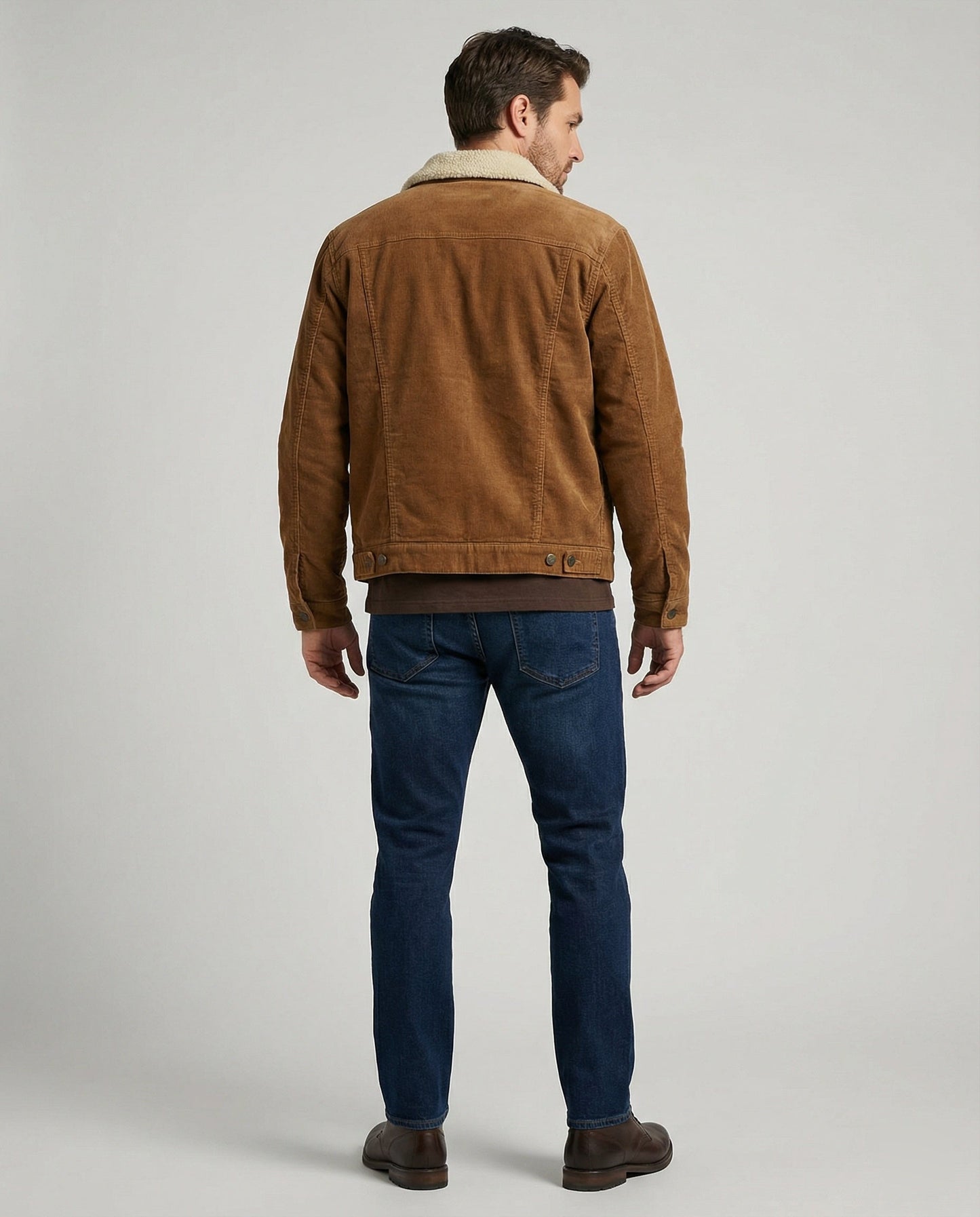 Herren Cordjacke Elegant Braun