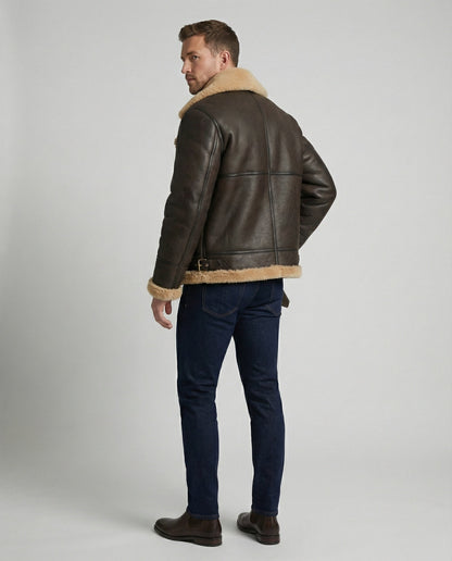 Lammfell Pilotenjacke