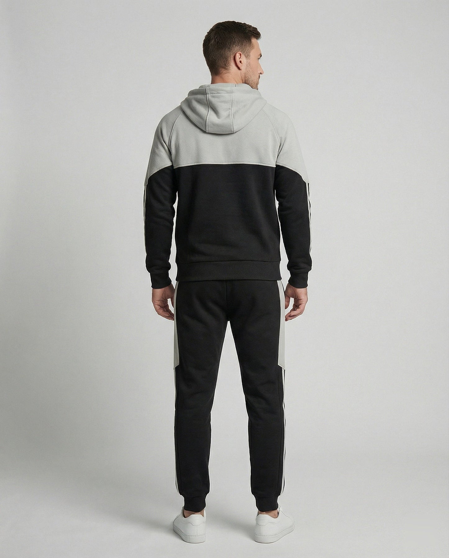 Herren Jogginganzug Reißverschlussjacke Baumwolle