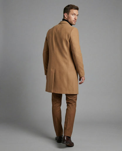 Herren Wolltrenchcoat Elegantes Design