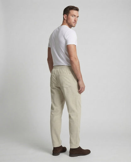Herren Cordhose Weite Passform Hohe Leibhöhe - Eveloria