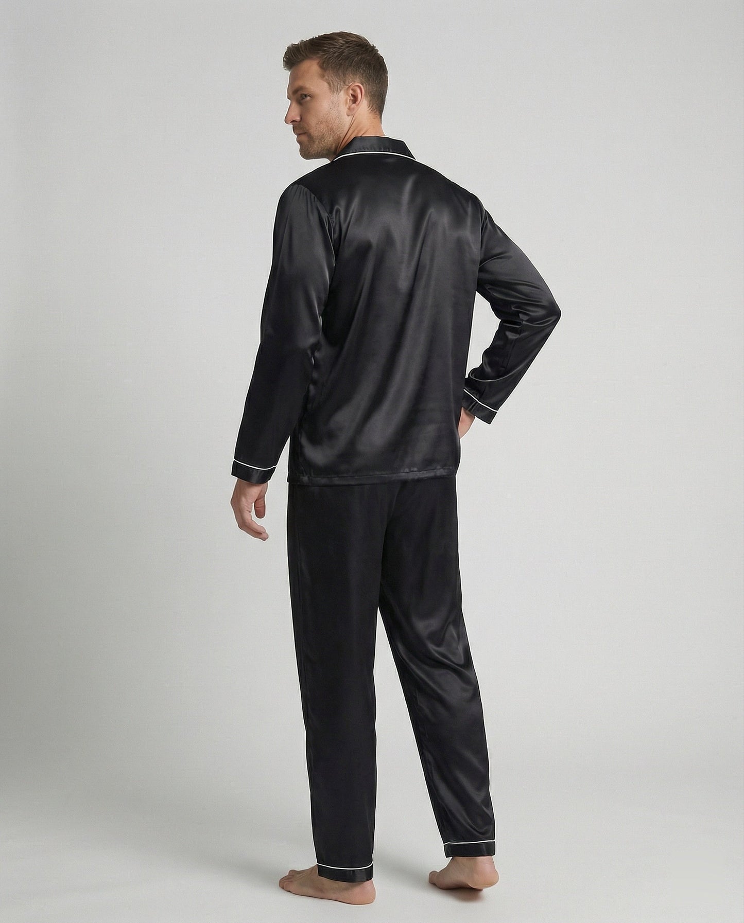 Herrenpyjama Satin