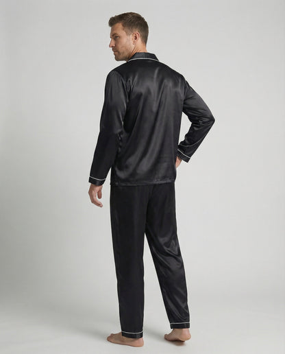 Herrenpyjama Satin