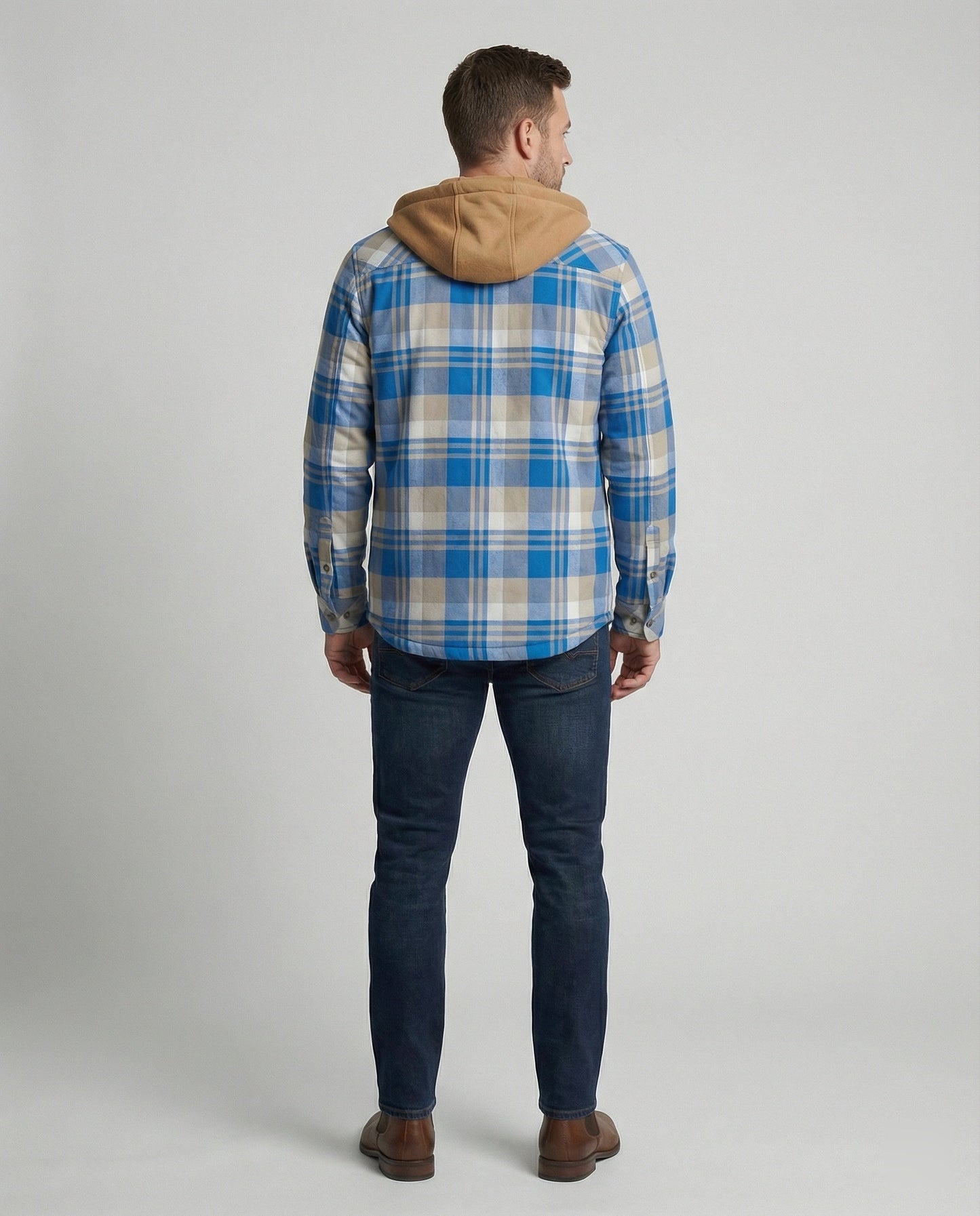 Herren Gefütterte Holzfällerjacke