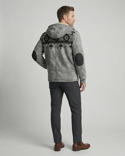 Herren Kapuzenjacke Tribal Print