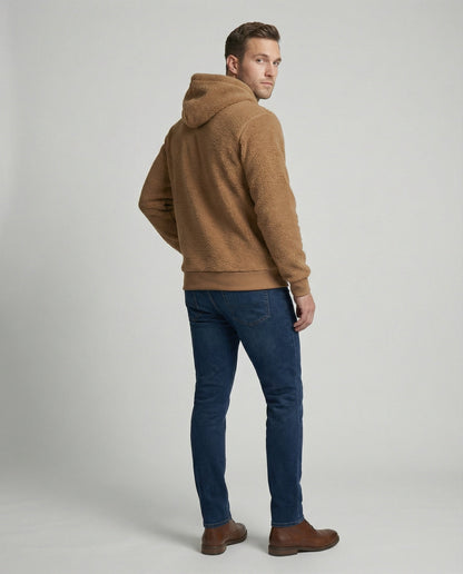 Herren Teddy Pullover Kuschelfleece