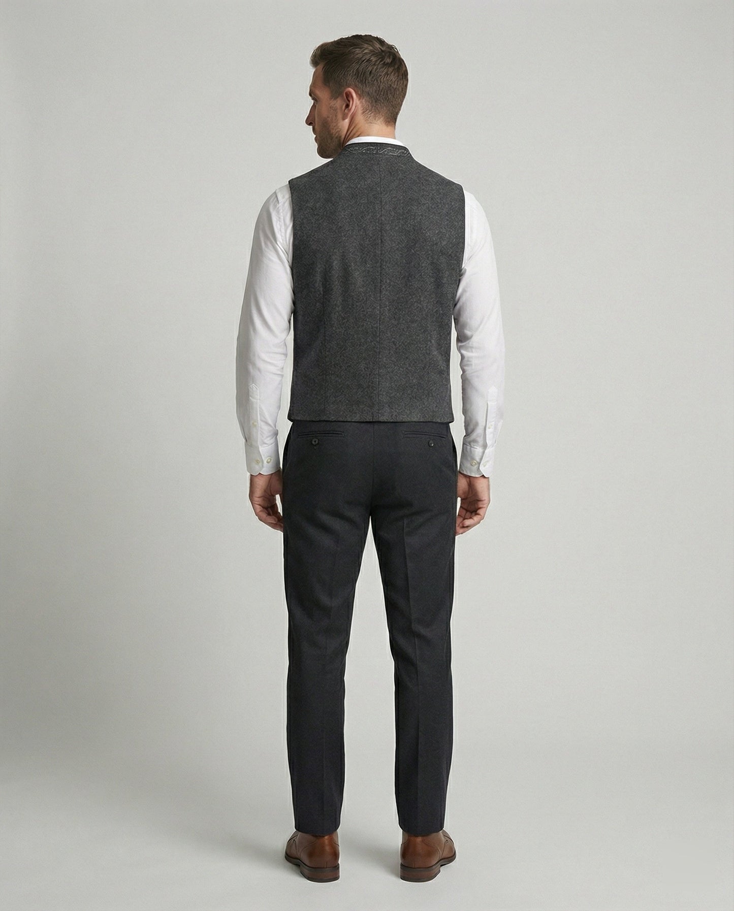 Graue Trachtenweste Elegantes Design