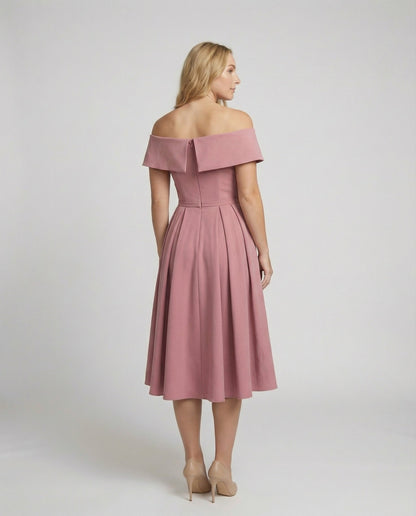 Eveloria Damen Trägerloses Satin-Kleid Partys