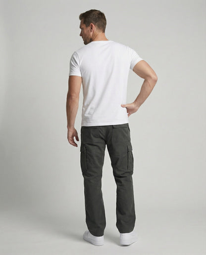 Herren Cargohose Flexibel Sommer Beige