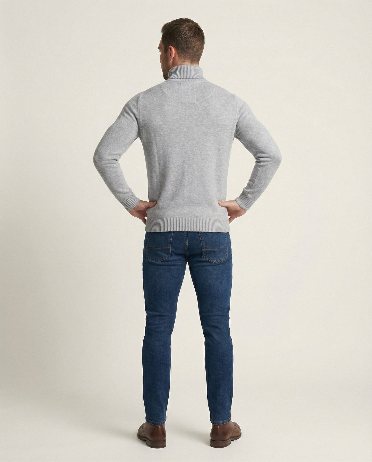 Feine Merinowolle Rollkragenpullover