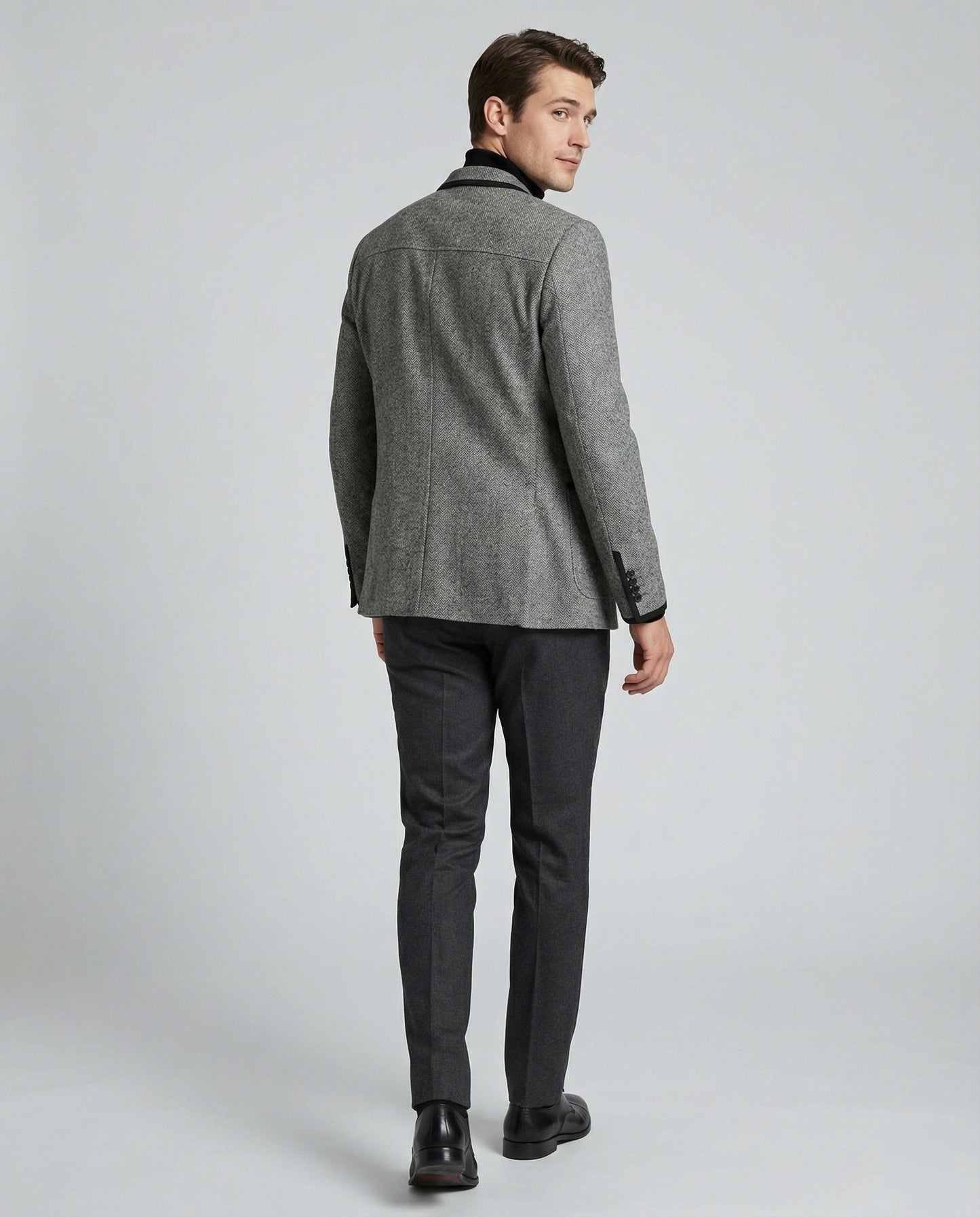 Herren Glencheck Sakko Slim Fit