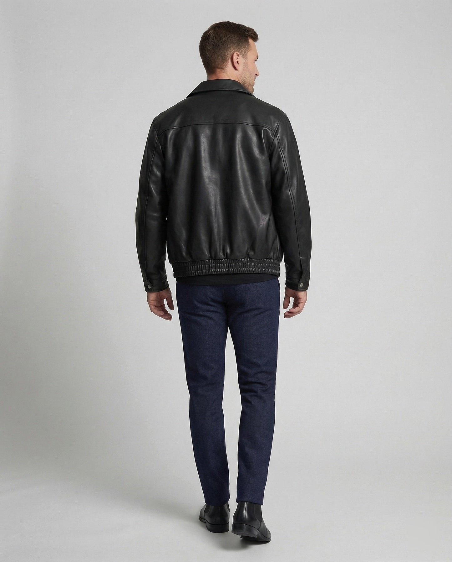 Herren Kunstlederjacke