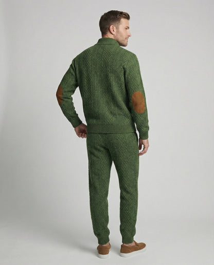 Herren Strickanzug Stehkragen