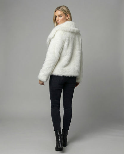 Damen Pelzjacke Weich