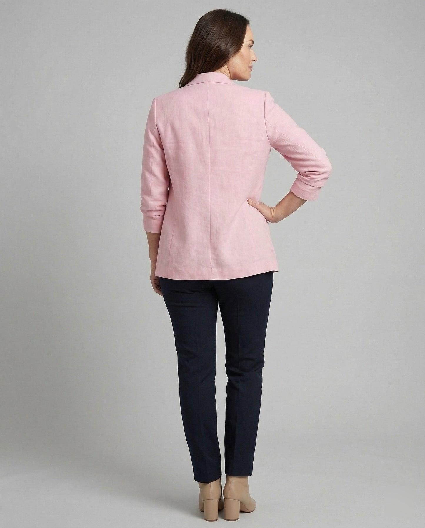 Damen Blazer Lang Leder